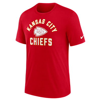 【house on the hill】S/S Tee (Red Check) Nike Kansas City Chiefs Red Logo Essential Short Sleeve T